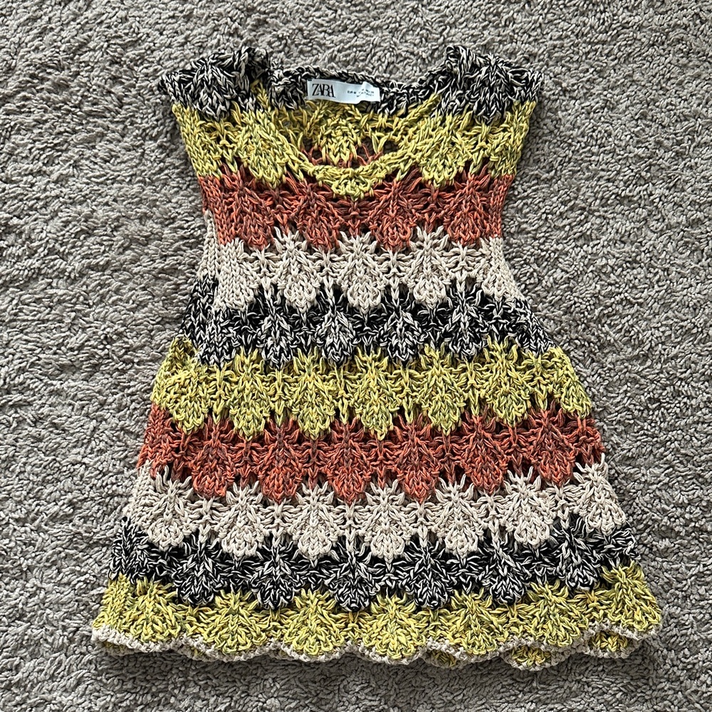 Zara Crochet vest